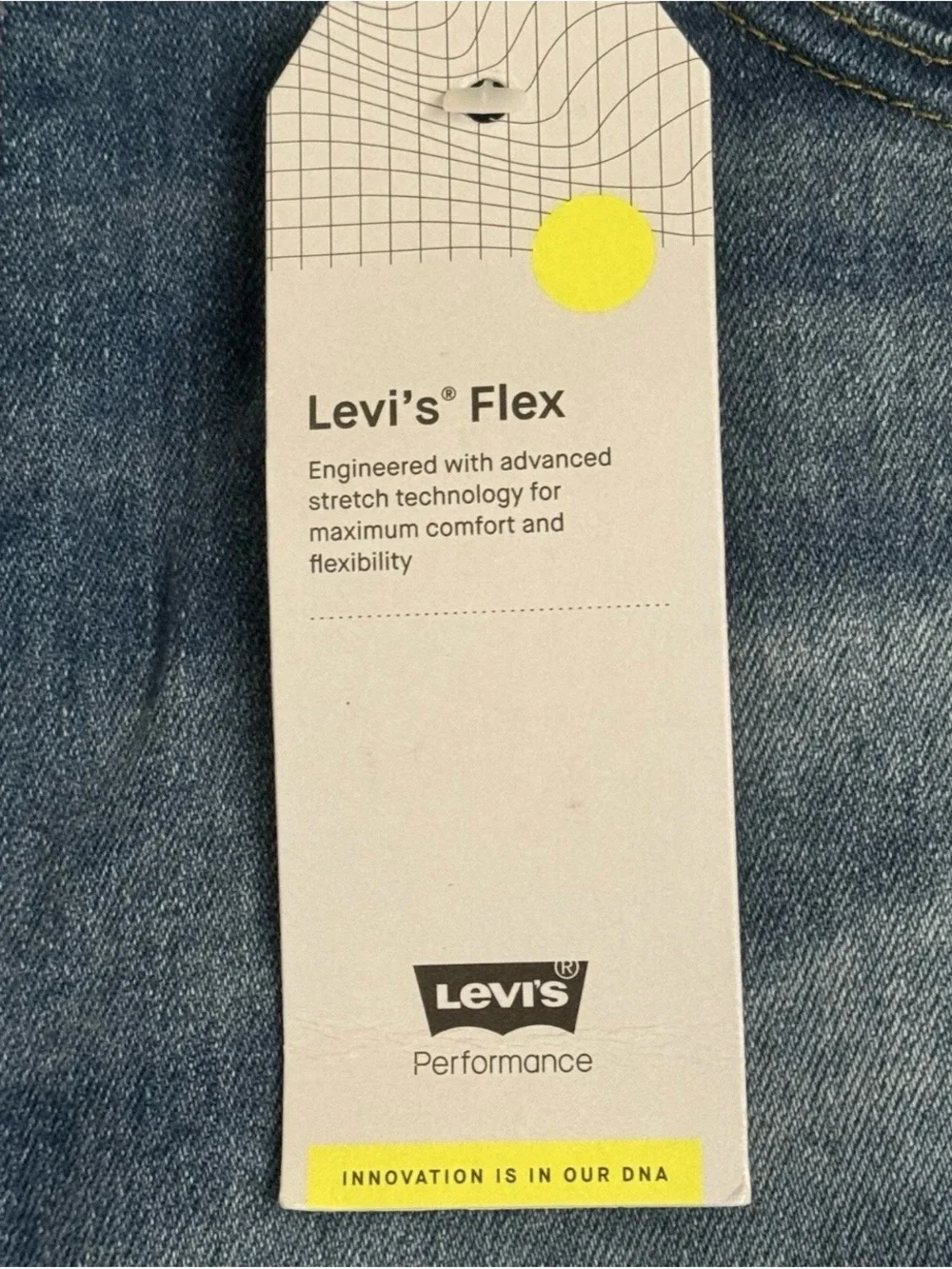 NWT Levi's Flex 511 Slim Fit Jeans Men's Size 38X30 Medium Wash Blue Denim